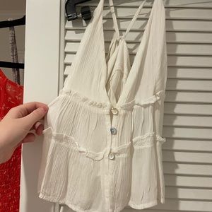 White flowy top- LA HEARTS